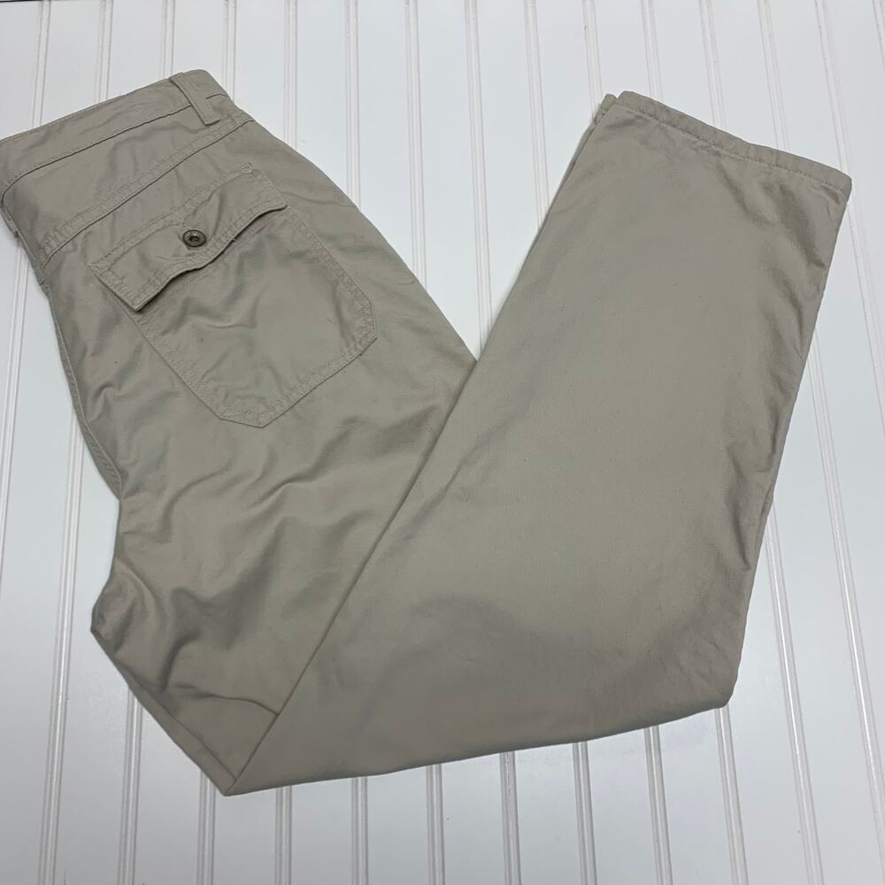 Vintage Sand Beige Cargo Pants High Waisted Khaki 31" waist